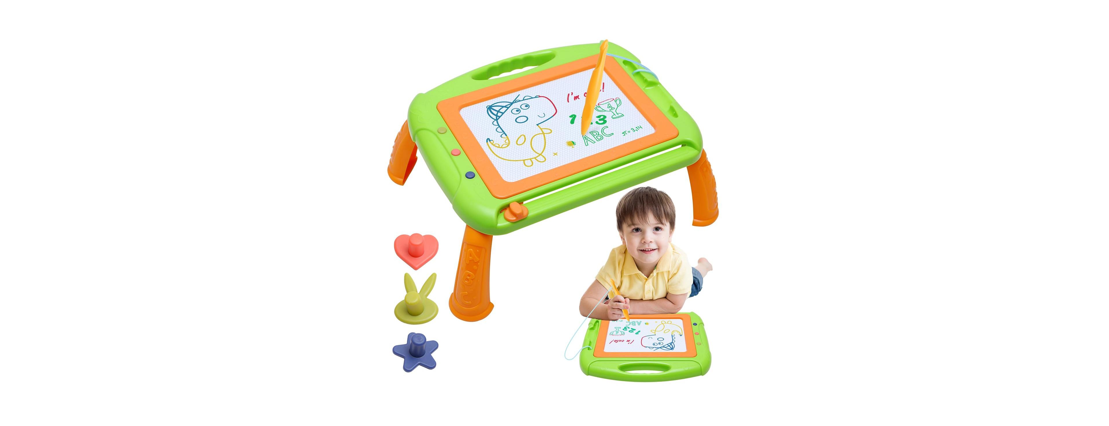 Gnuadz 4-Color Magnetic Adjustable Drawing Board, Ages 3-6