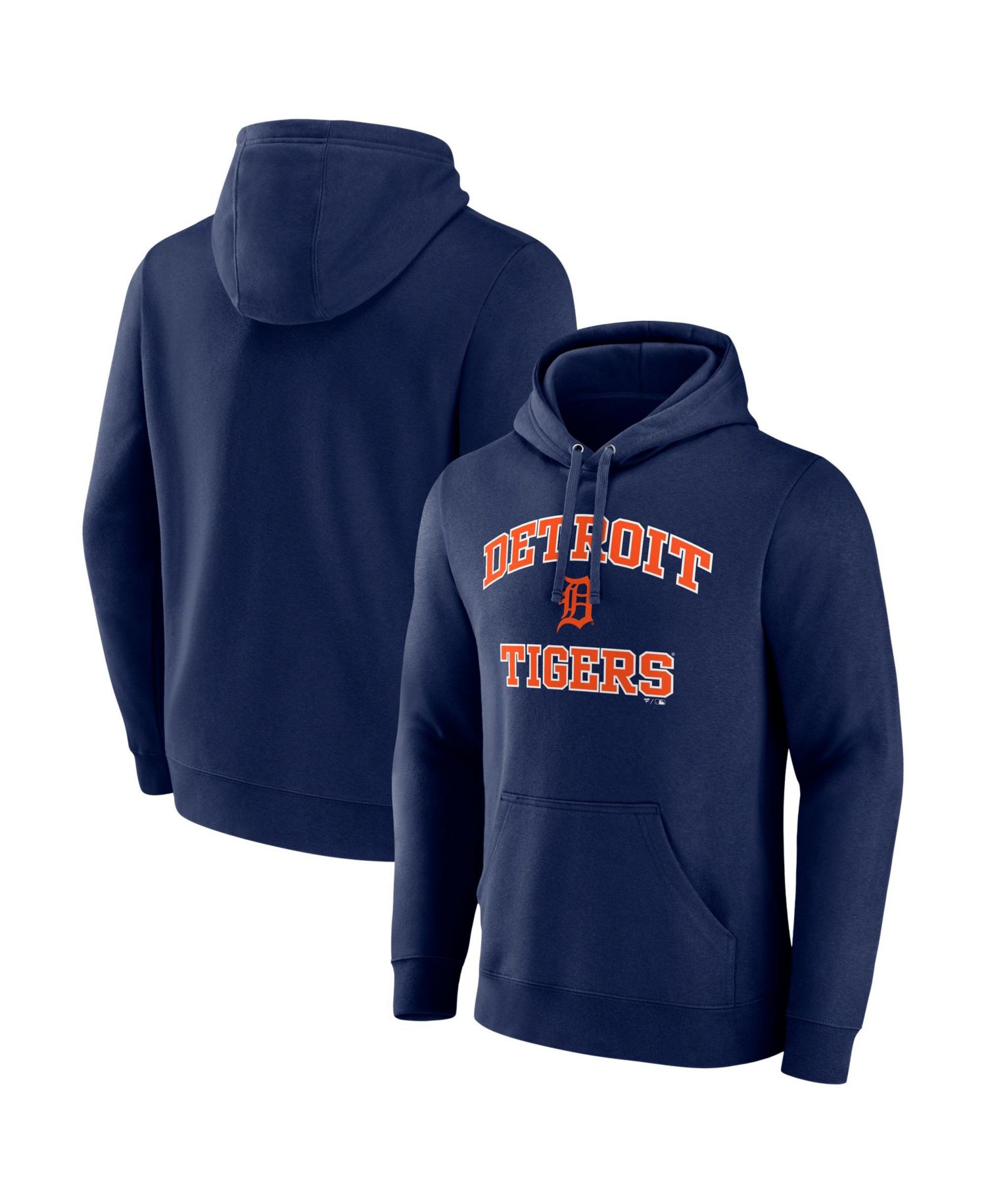 Men's Navy Detroit Tigers Heart & Soul Hoodie