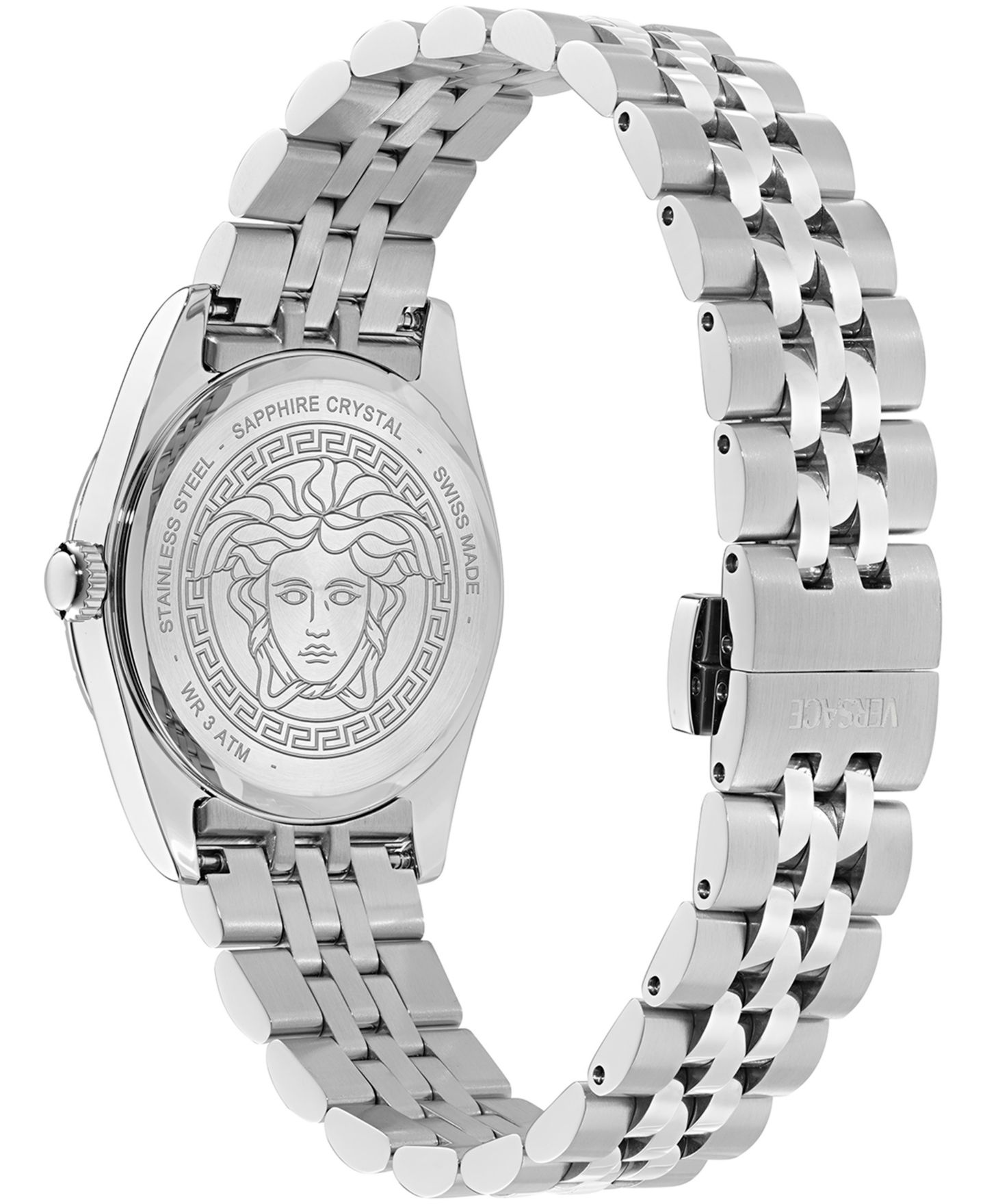 Женские часы Versace Millenyium со стальным браслетом серебристого цвета, 32 мм — фото 3