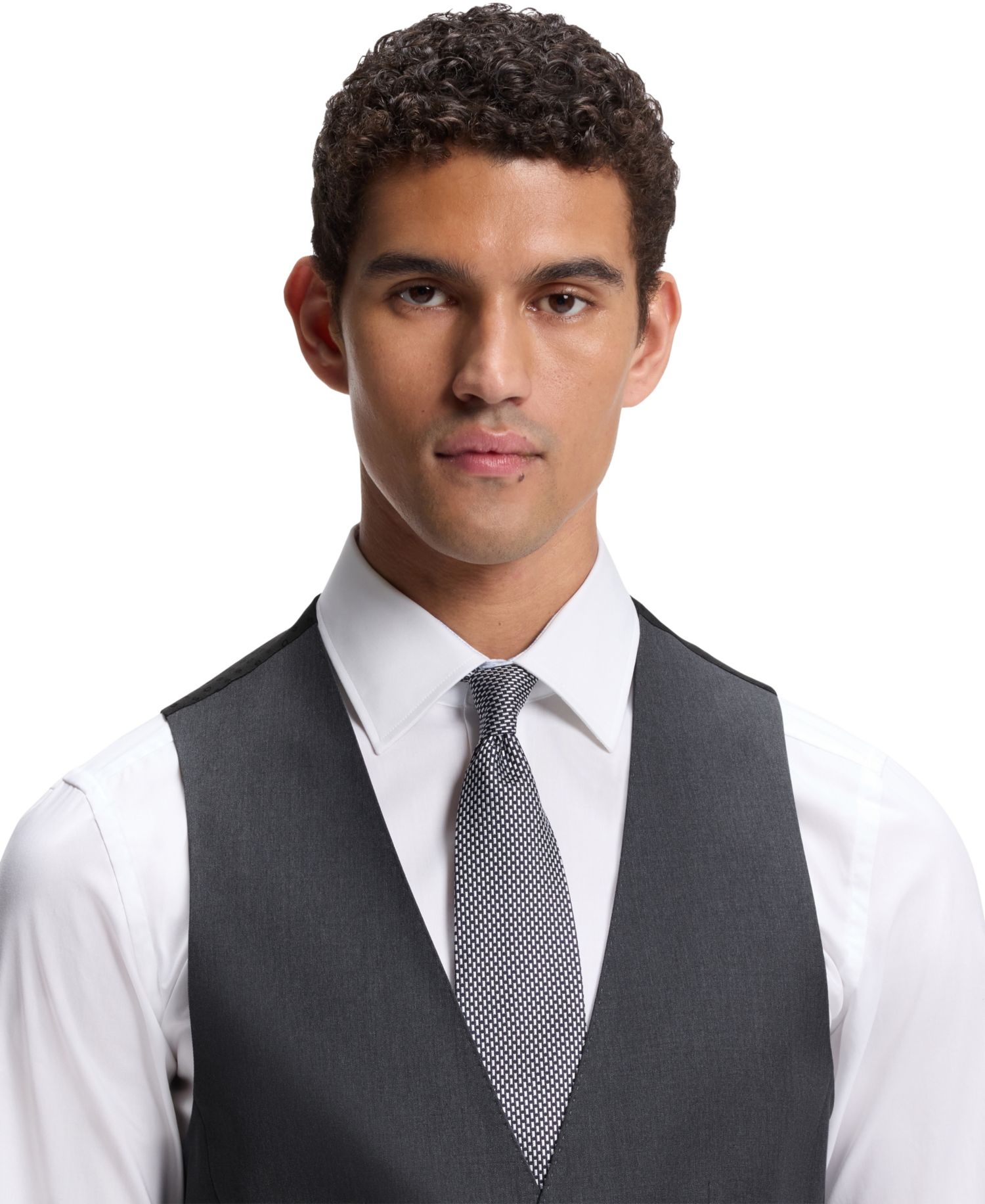 Men's Wool Serge Slim-Fit Vest