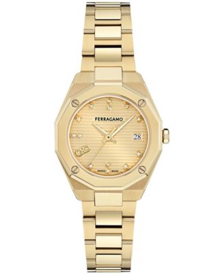 Women's Gold Stainless Steel Bracelet Watch, 28mm