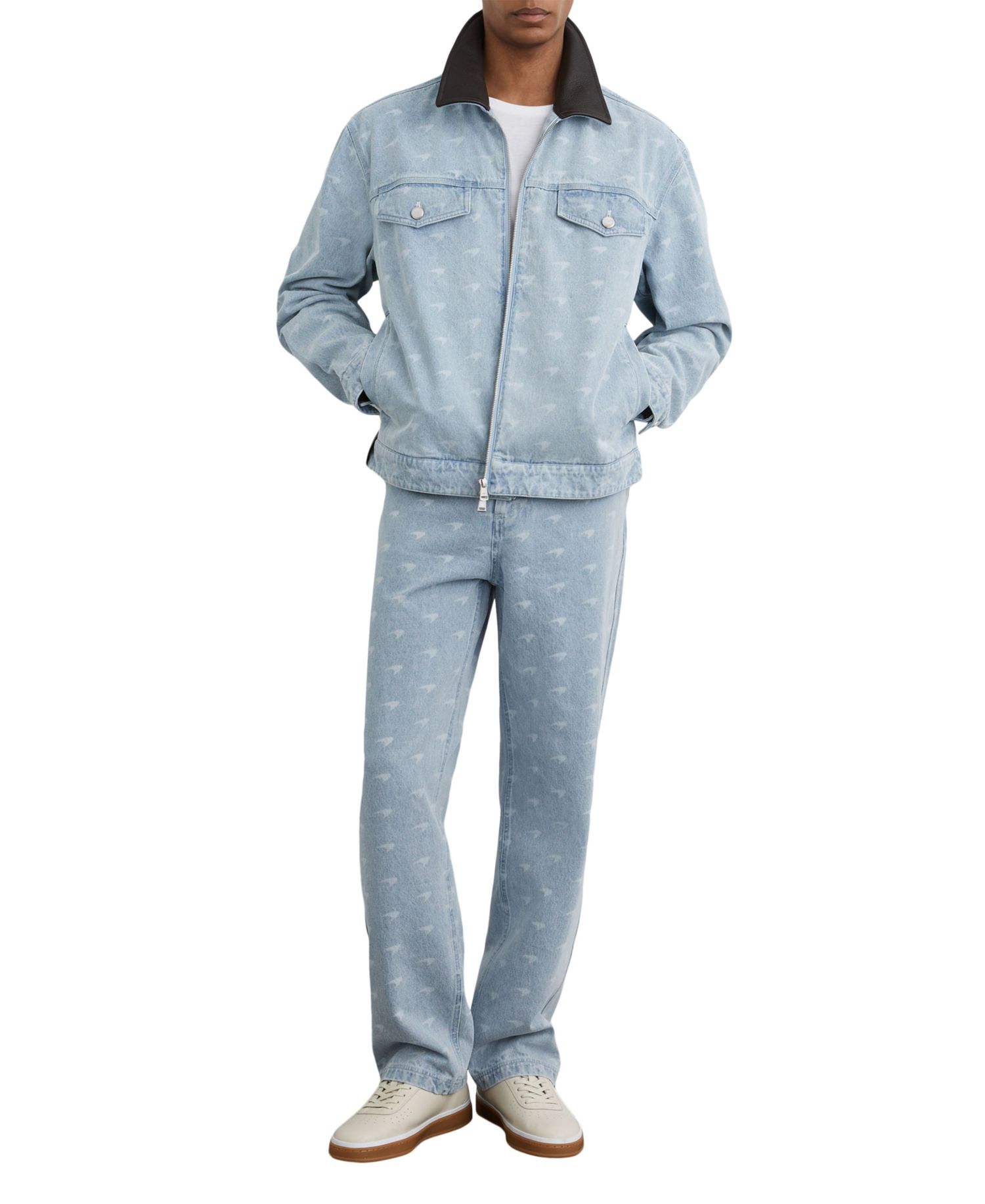 Men's Parsec Relaxed-Fit McLaren Racing Speed mark Print Jeans