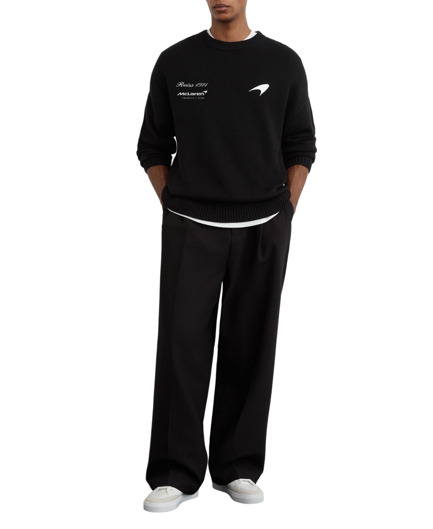 Men's Maddox McLaren Racing Merino Crewneck Sweater