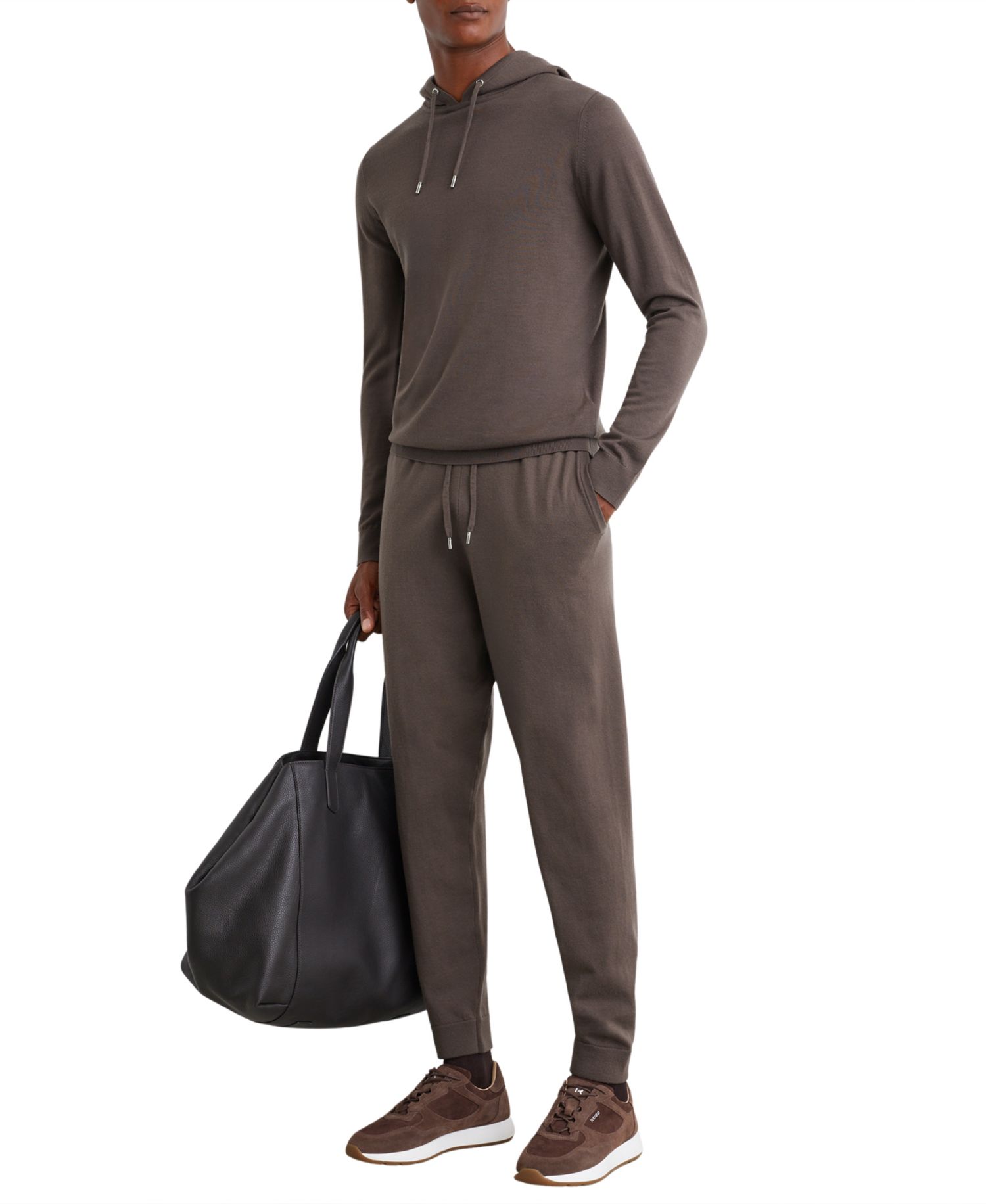 Men's Holland Merino Wool Slim-Fit Long-Sleeve Hoodie