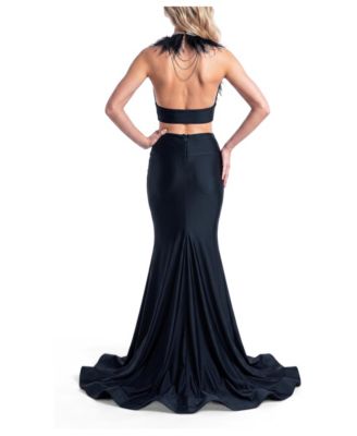 women's evening dress Two Piece Formal & Black Tie Dresses Coat Size:10 P Ramy Brook Eira Jacquard POS-COLLECTION-The CNY Collection Gown styles Do not know what