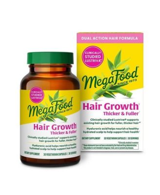 Hair Growth Vitamins with Lustriva and Hyaluronic Acid and Biotin 10000mcg, 30 Capsules