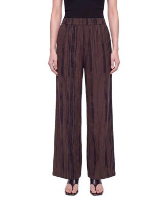 Women's Relaxed-Fit Wide-Leg Elastic-Waist Trousers
