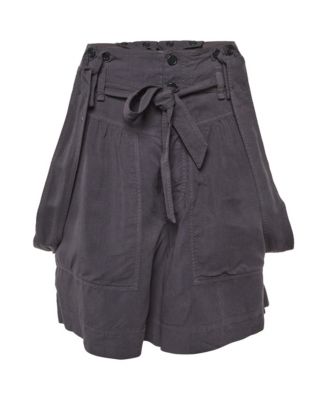 Women's High-Waisted Suspender Shorts, 7" Inseam