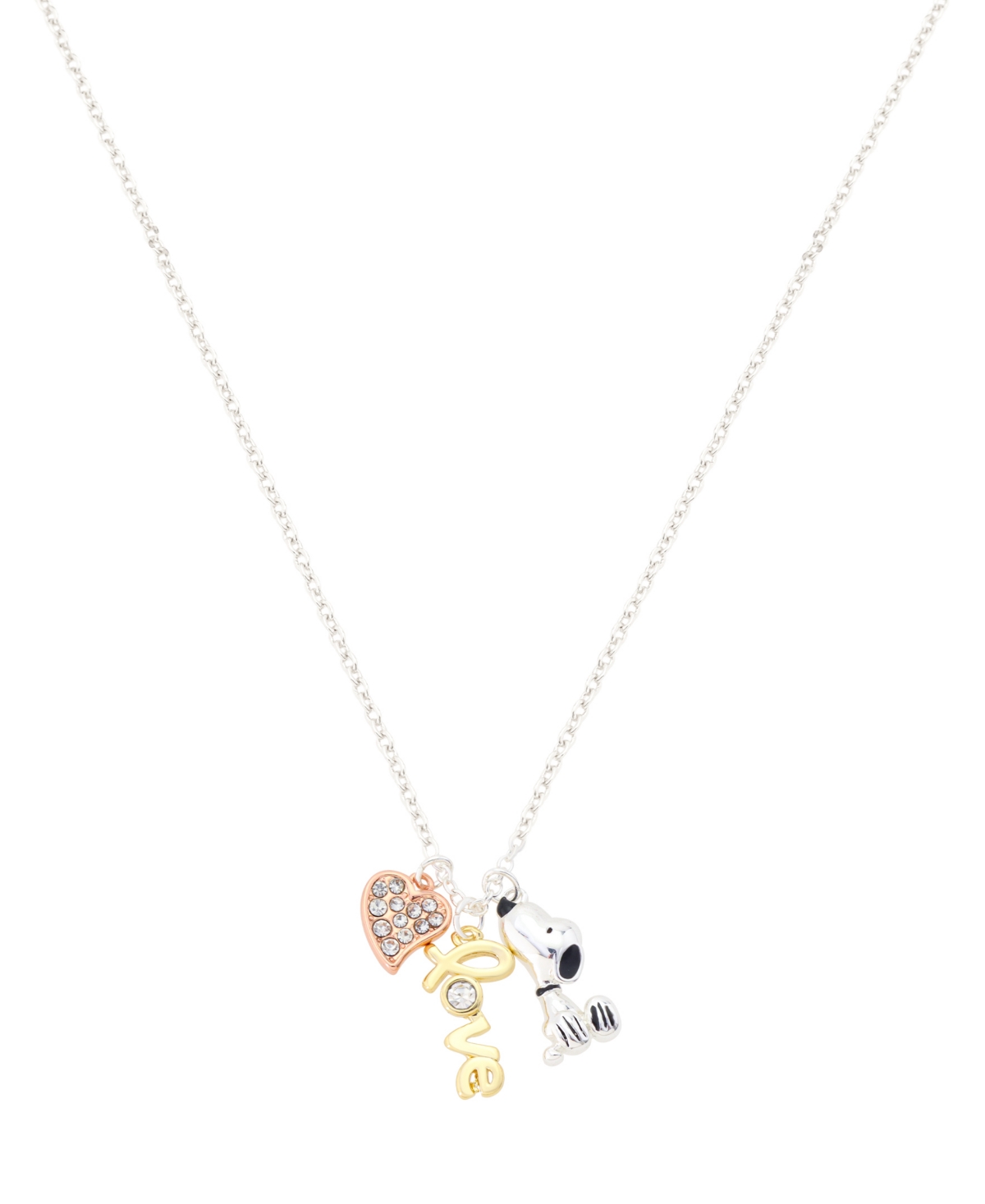 Unwritten Women's Crystal Heart "Love" Pendant Necklace with Lobster Clasp