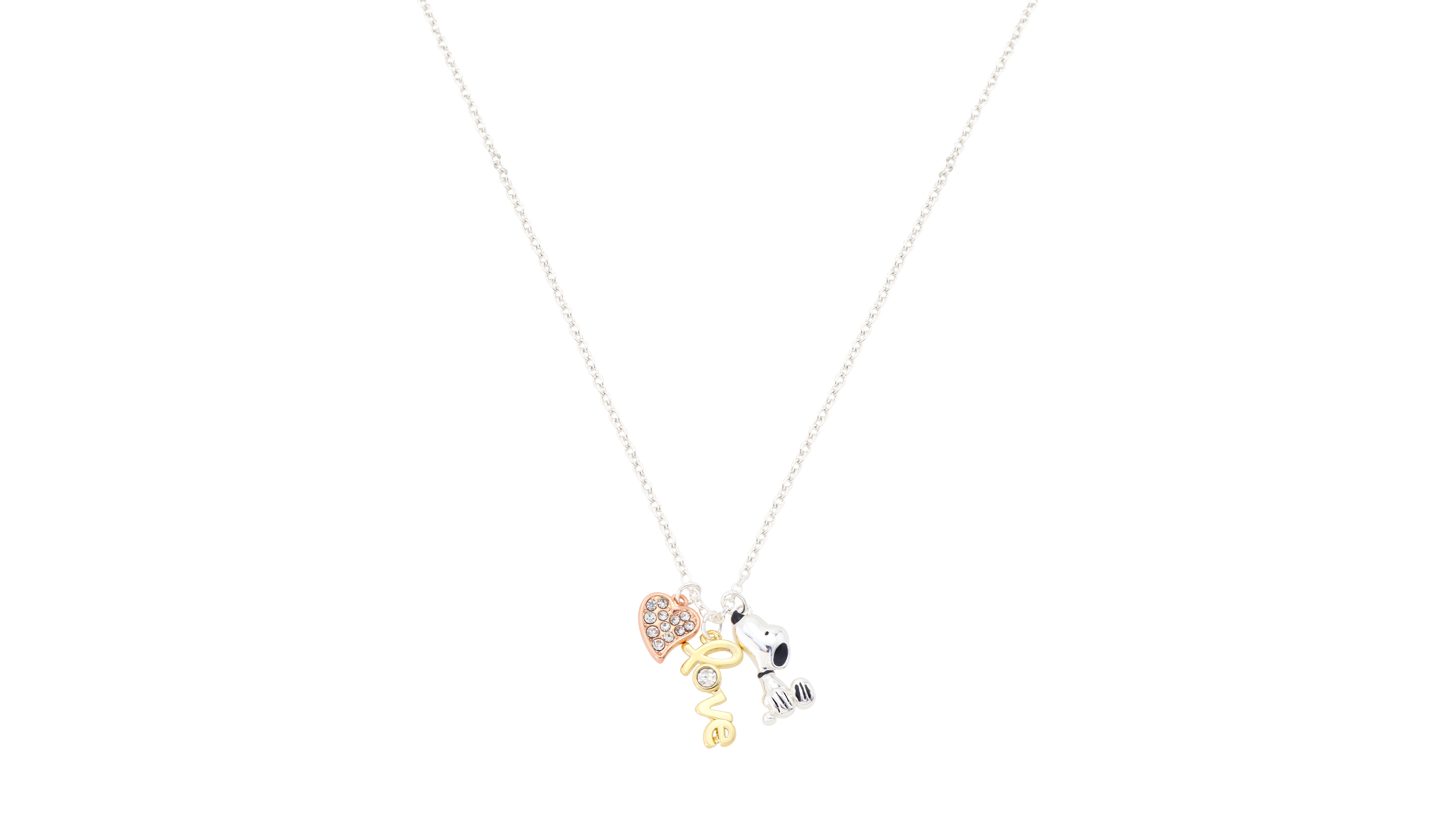 Unwritten Women's Crystal Heart "Love" Pendant Necklace with Lobster Clasp