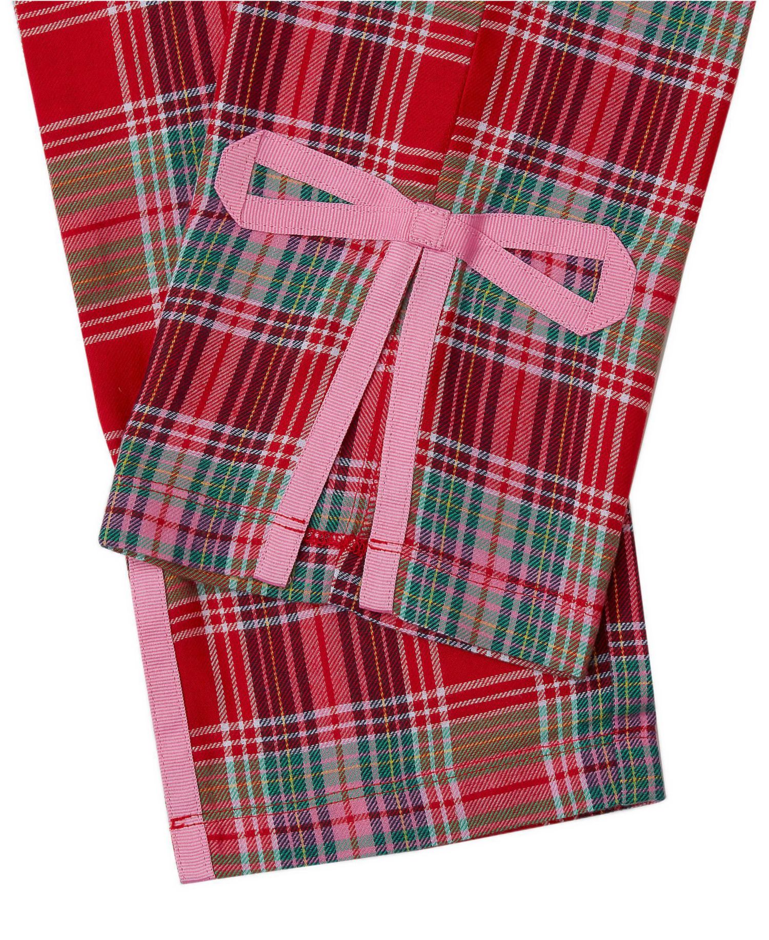 Little Girls Bow Flannel Pajama Pants