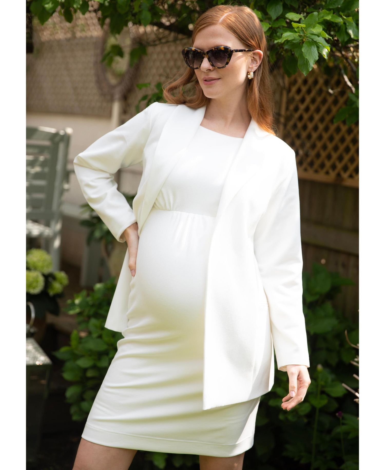 Mya Tailored Long-Sleeve Fasten-Free Jacket
