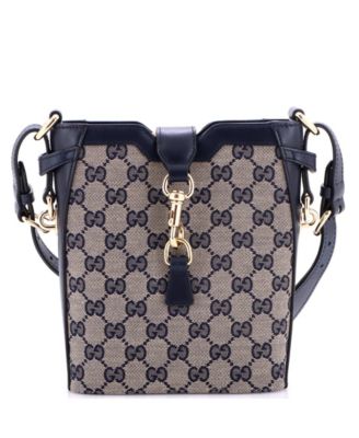 Mini Bucket Bag GG Canvas with Leather