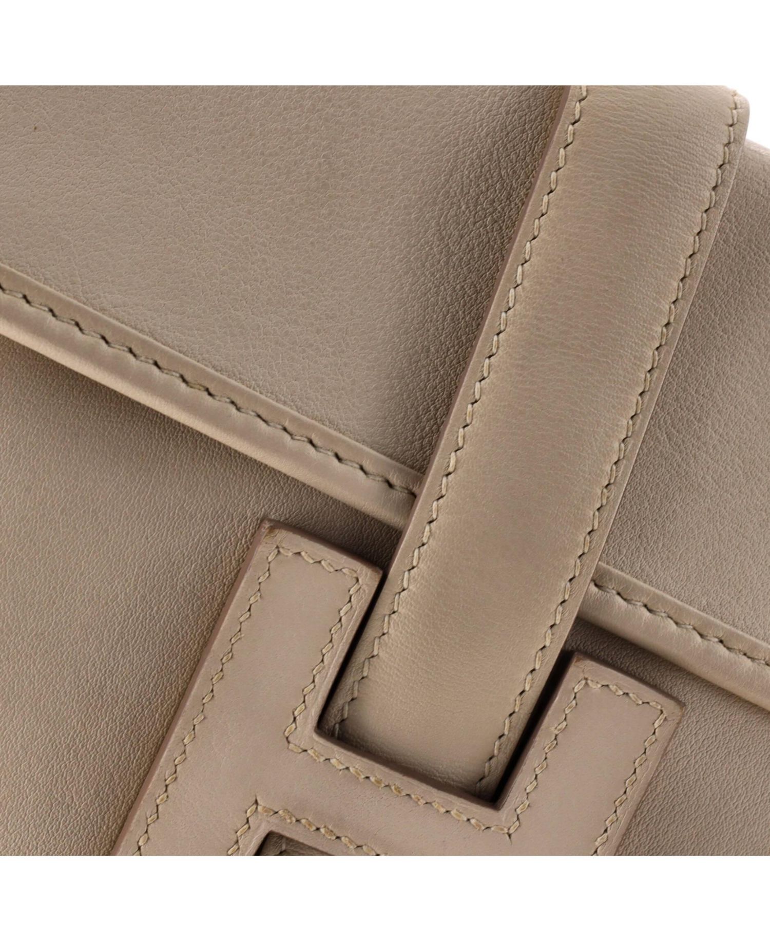 Pre-Owned Herm&eacute;s 29 Jige Elan Small Leather Clutch