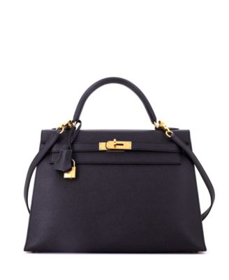 Pre-Owned Herm&eacute;s Kelly 32 Leather Gold-Tone Hardware Shoulder Bag