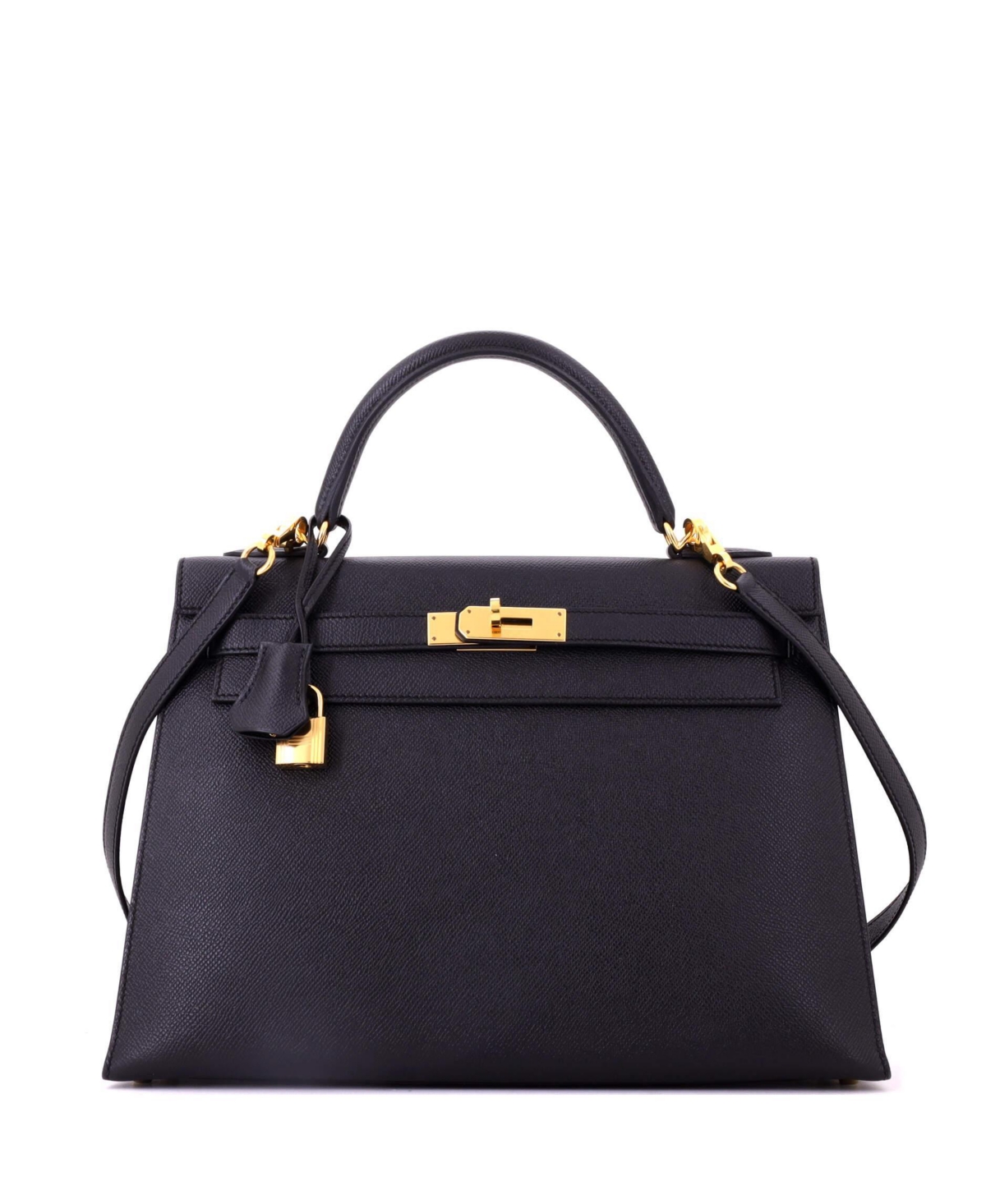 Pre-Owned Hermes Kelly 32 Leather Gold-Tone Hardware Shoulder Bag
