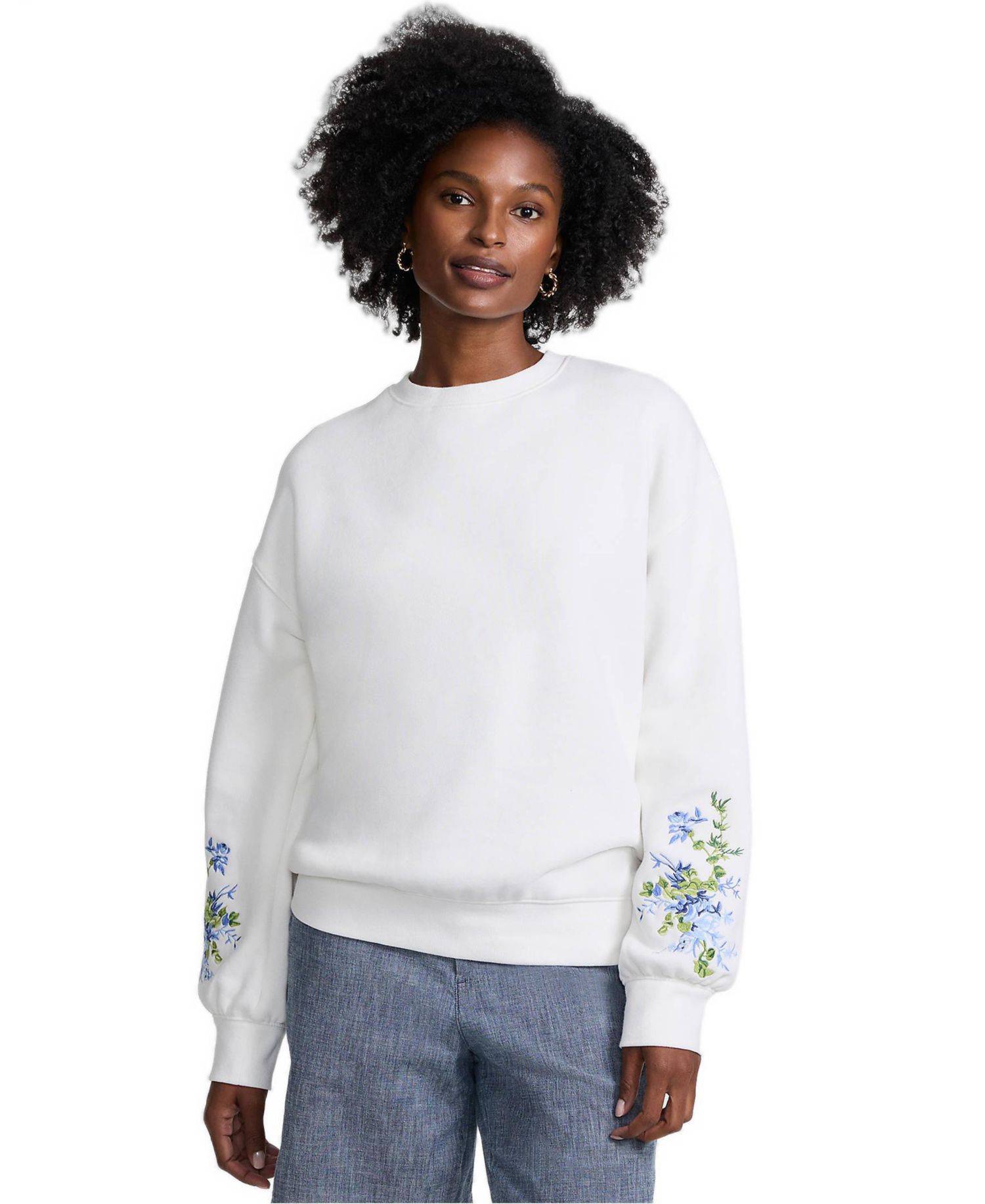 Women's Relaxed Serious Sweats Long Sleeve Crewneck Sweatshirt