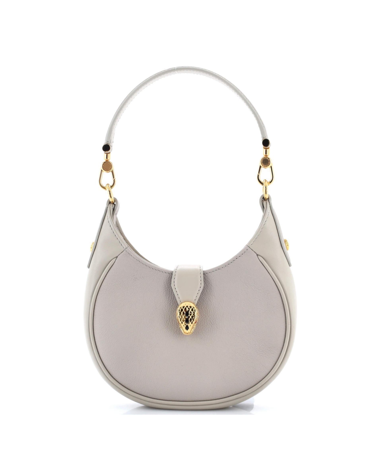 Pre-Owned Bvlgari Mini Serpenti Ellipse Crossbody Bag Leather
