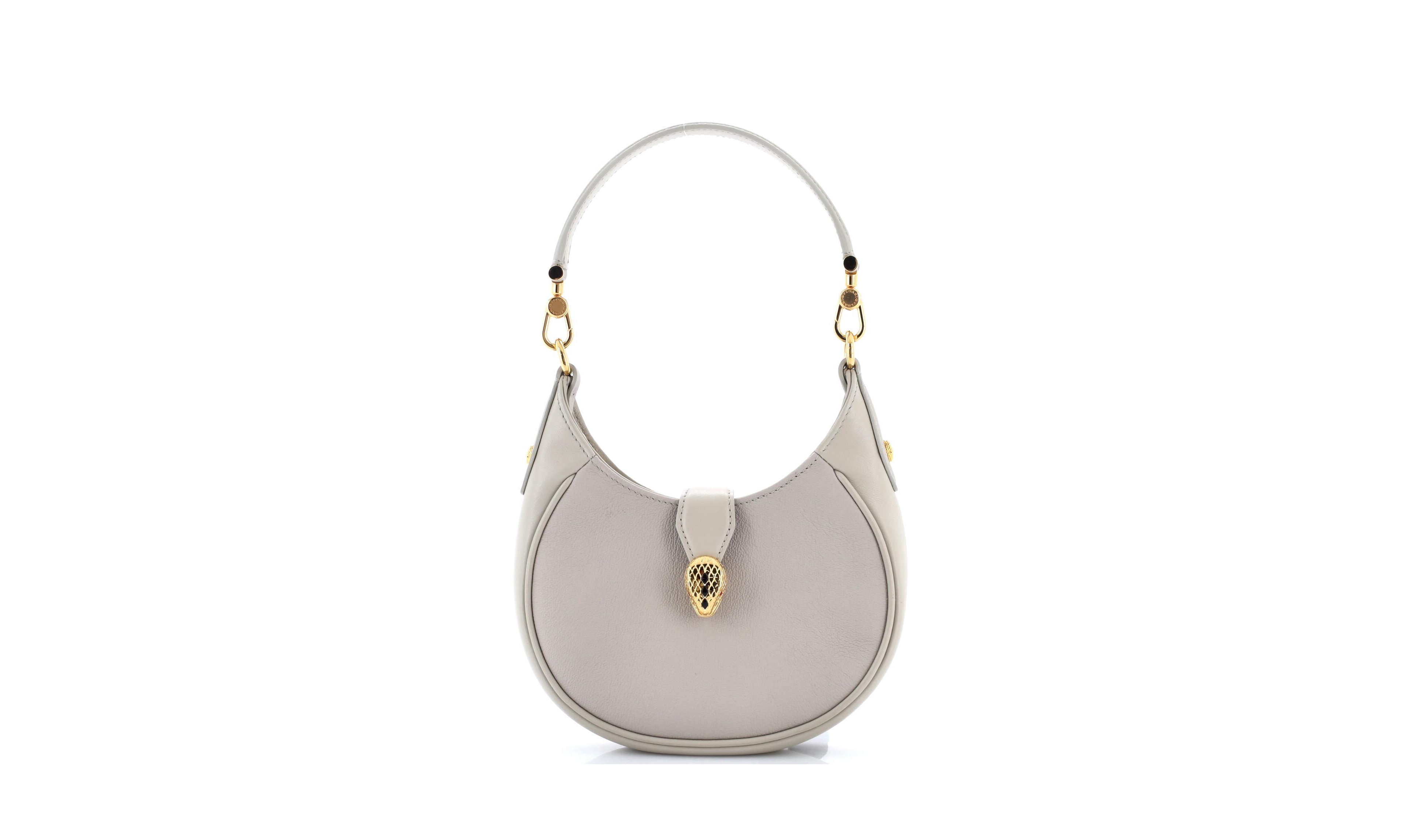 Pre-Owned Bvlgari Mini Serpenti Ellipse Crossbody Bag Leather