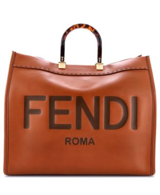 Large Sunshine Shopper Tote Leather