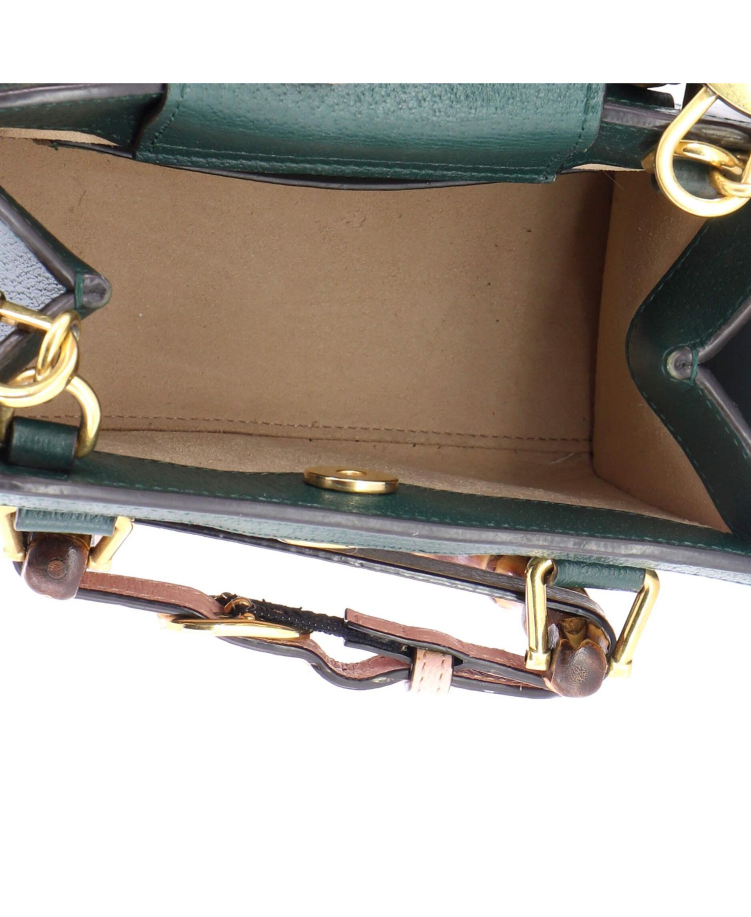 Mini Diana NM Bamboo Handle Tote Leather