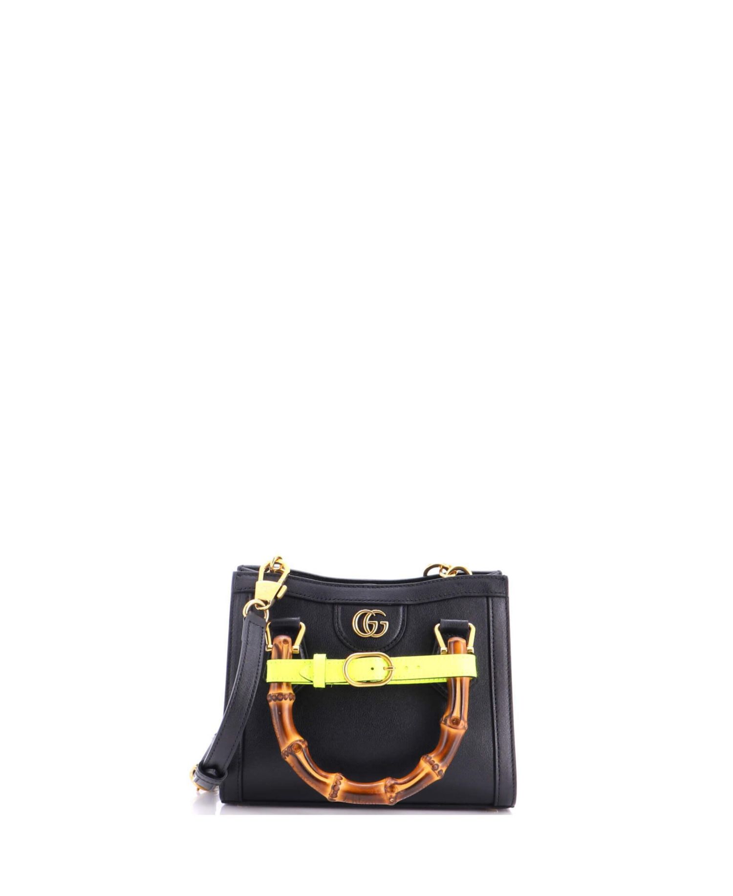 Mini Diana NM Bamboo Handle Tote Leather