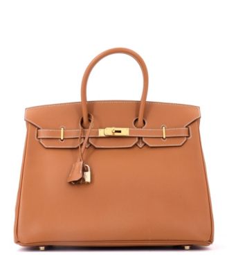 Pre-Owned Hermes Birkin 35 Handbag Brown Epsom with Gold Hardware