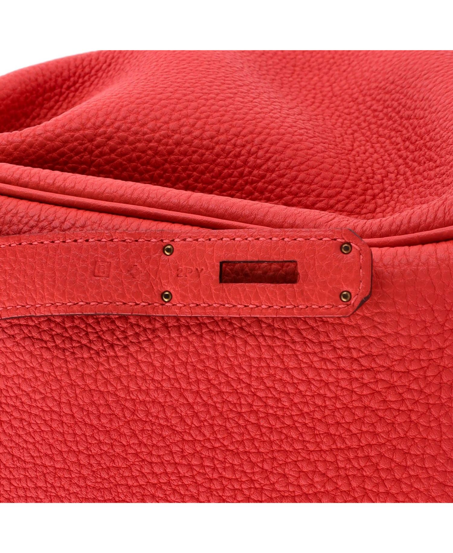Pre-Owned Hermes Birkin 30 Handbag Red Togo with Gold Hardware