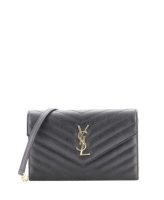 Classic Monogram Leather Wallet on Chain