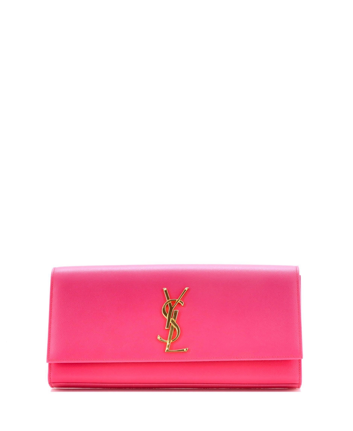 Pre-Owned Saint Laurent Classic Monogram Leather Clutch