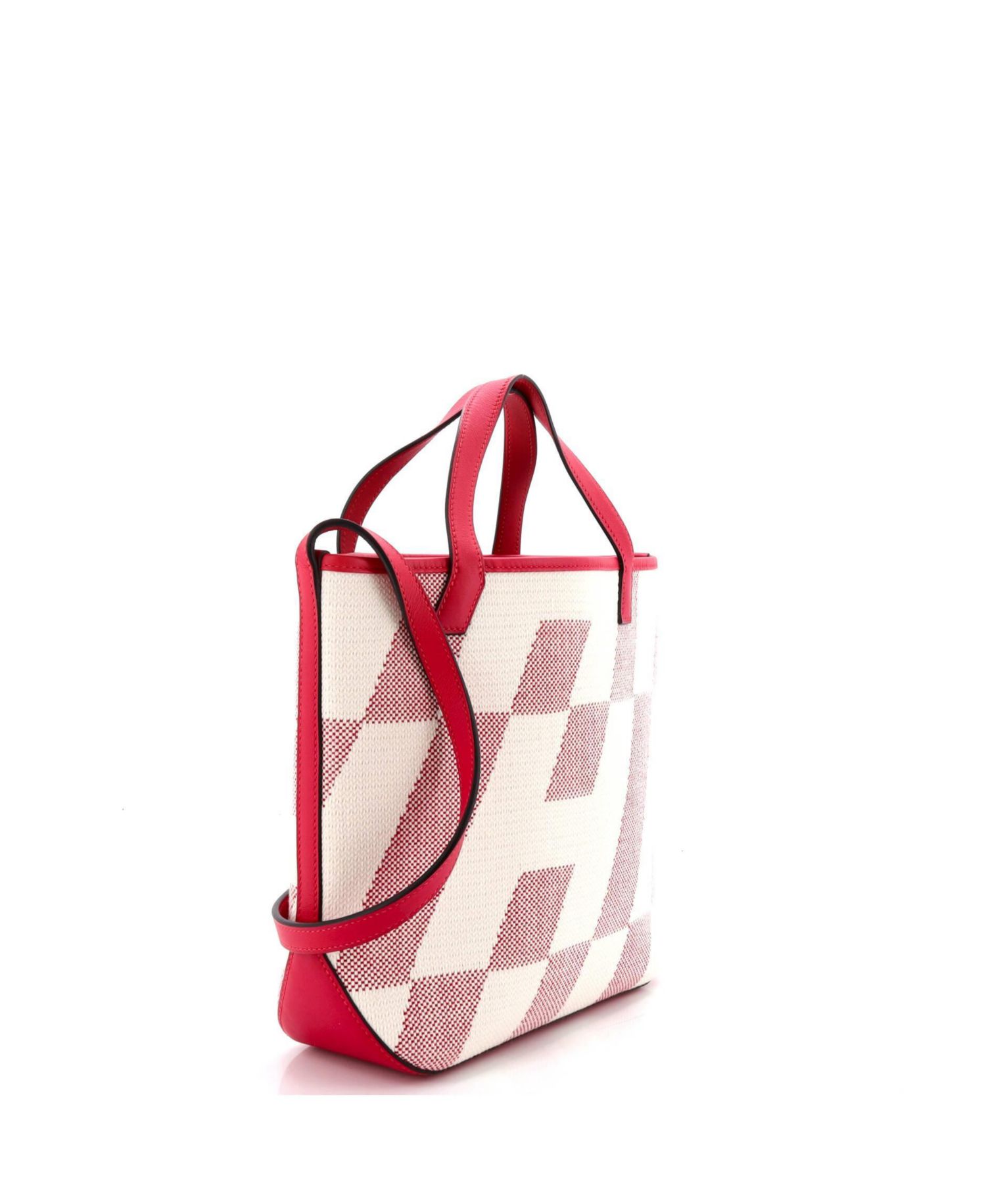 Pre-Owned Hermes 27 Cabas H en Biais Tote Canvas with Leather