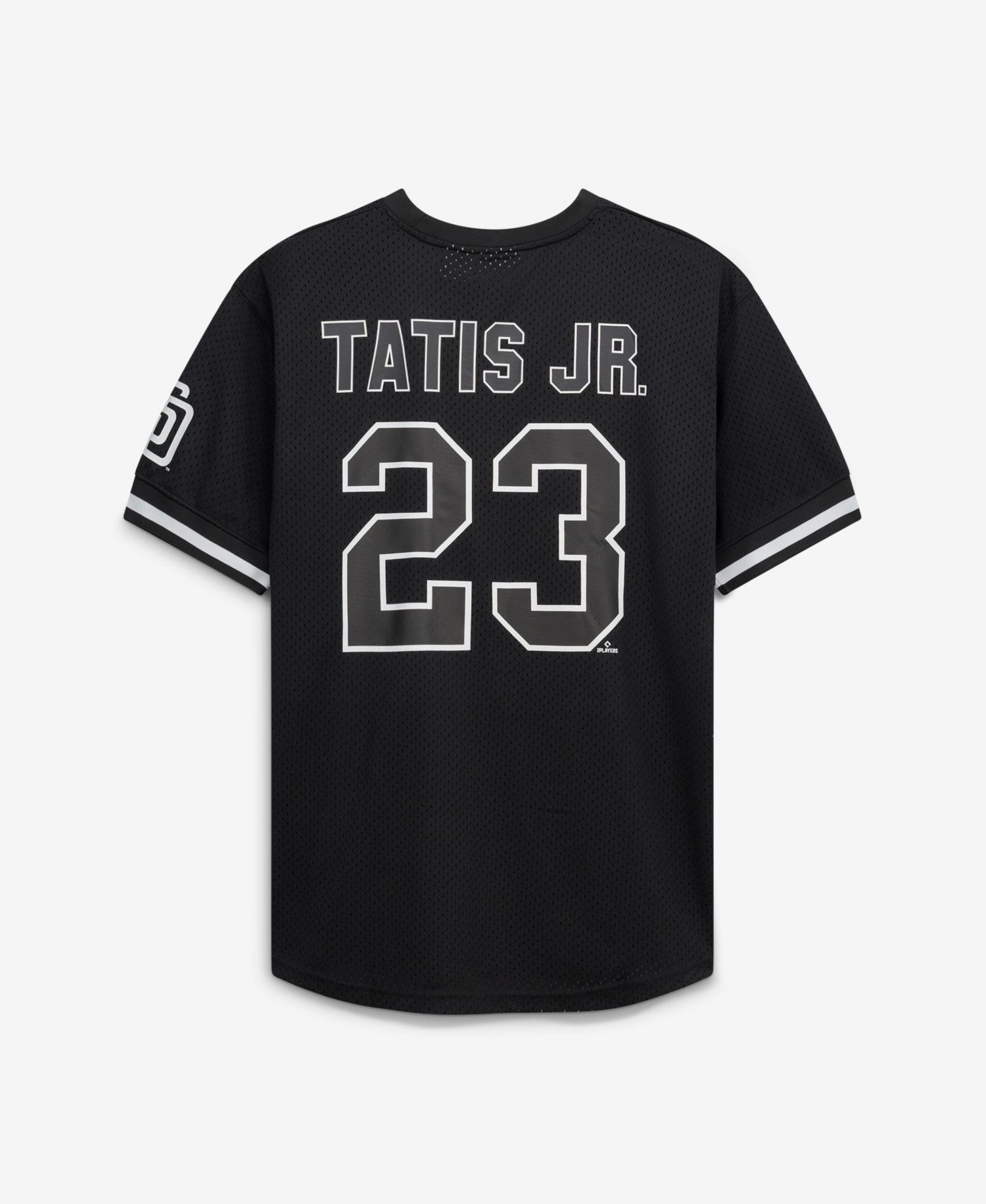 Men's Fernando Tatis Jr. Black/White San Diego Padres Big Tall Heavyweight Mesh Jersey