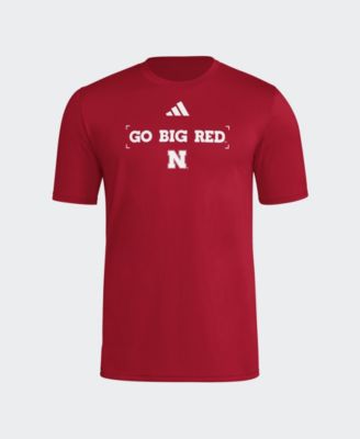 Men's Scarlet Nebraska Huskers Locker Slogan Football Pre-Game T-Shirt