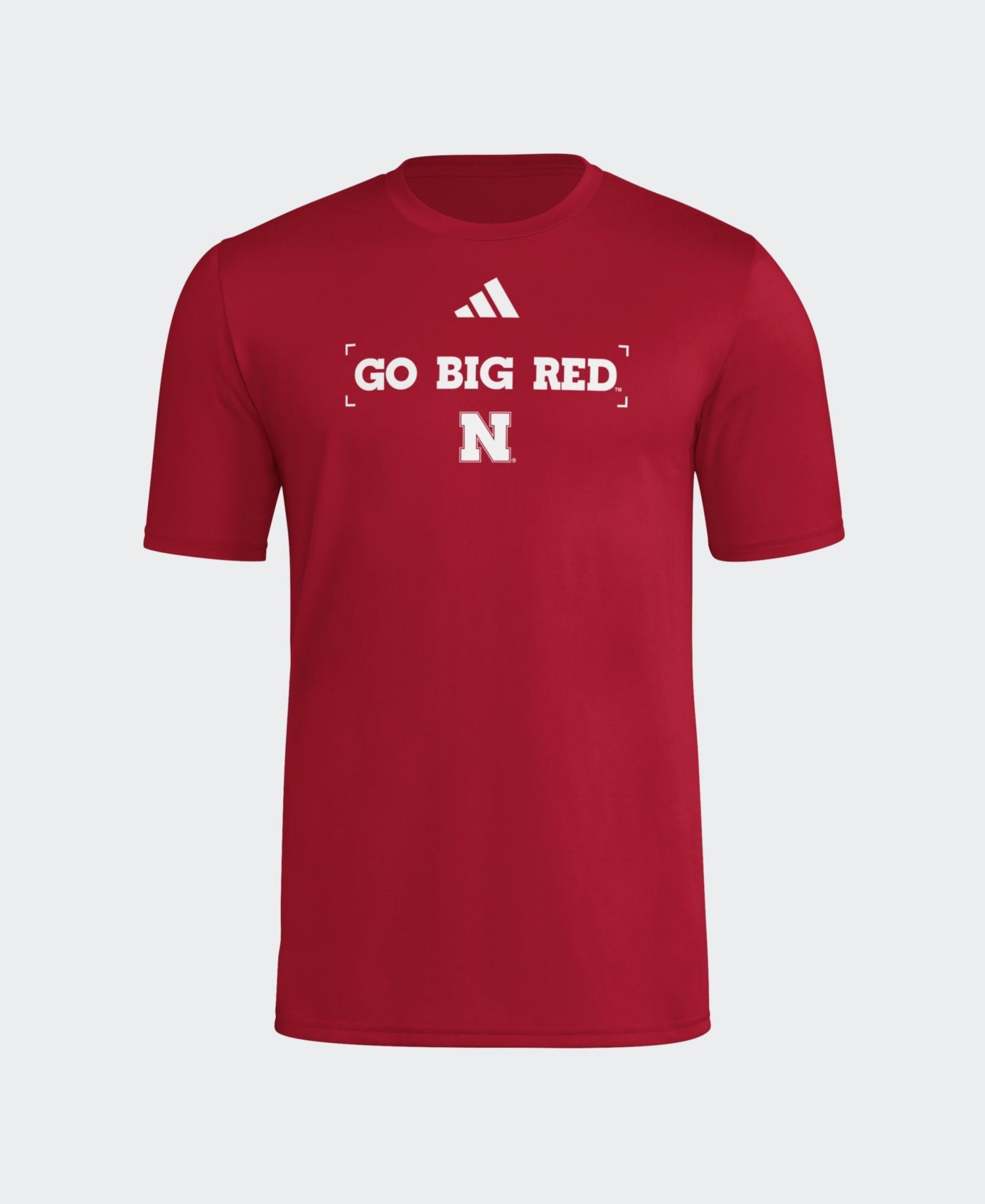 Men's Scarlet Nebraska Huskers Locker Slogan Football Pre-Game T-Shirt