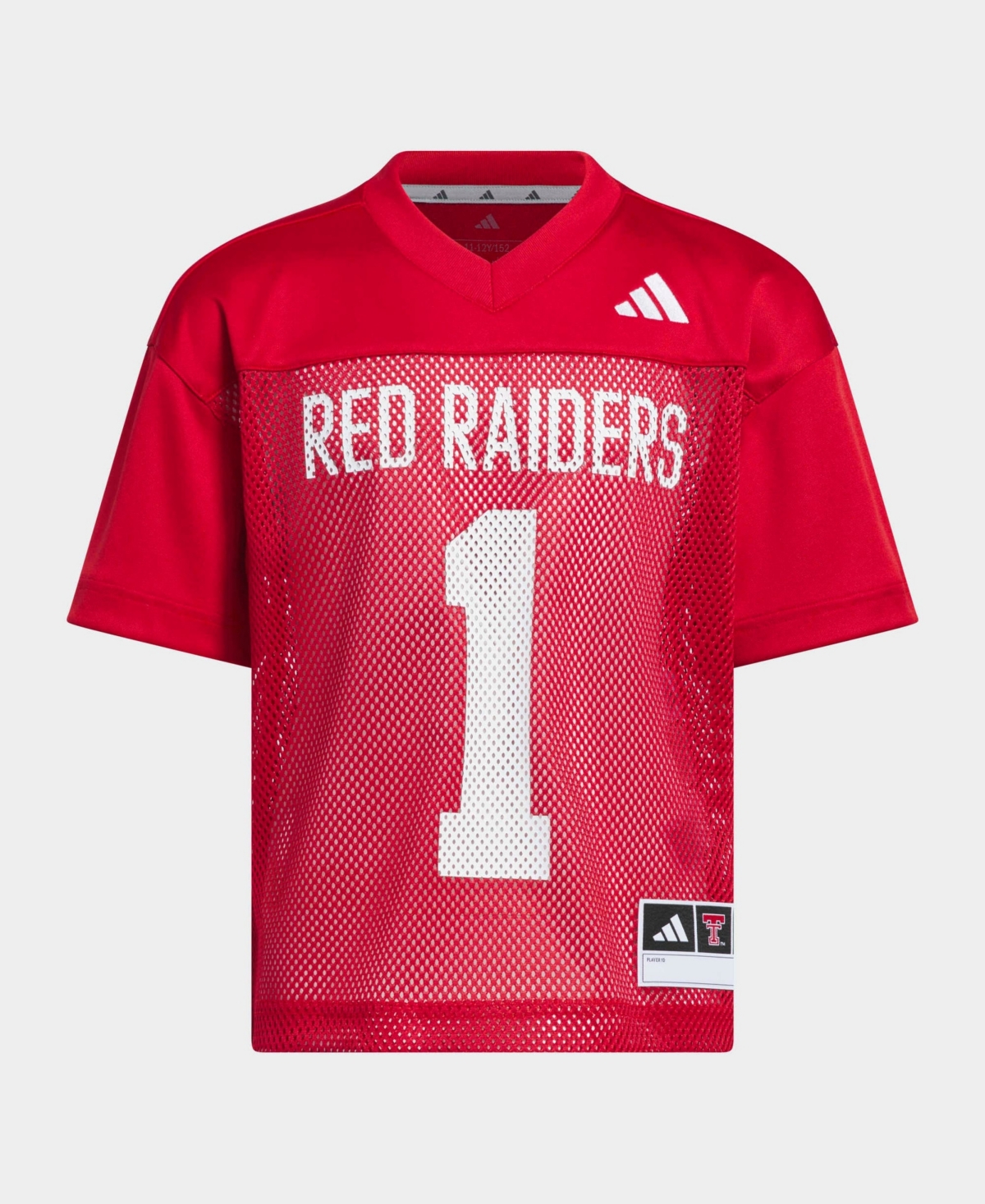 adidas Boys' and Girls' Texas Tech Red Raiders Mesh Jersey - Red