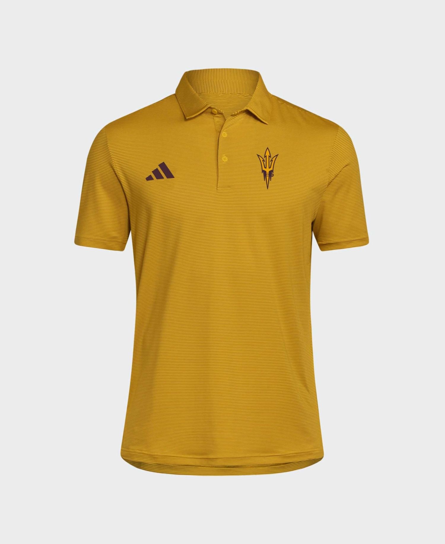 Men's Gold Arizona State Sun Devils Ultimate 365 Stripe Polo Shirt