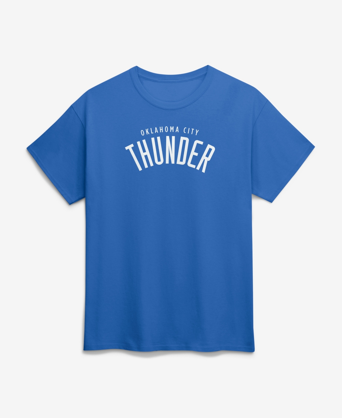Logo Athletic Men's Oklahoma City Thunder Wordmark Classic-Fit T-Shirt - Blue
