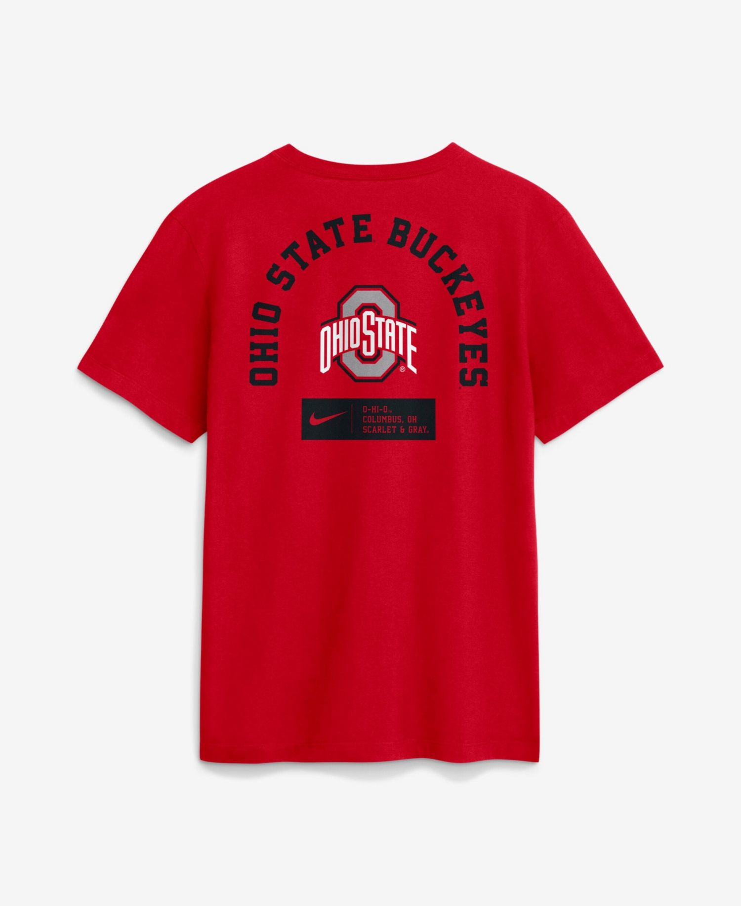 Men's Scarlet Ohio State Buckeyes Primetime Crew T-Shirt
