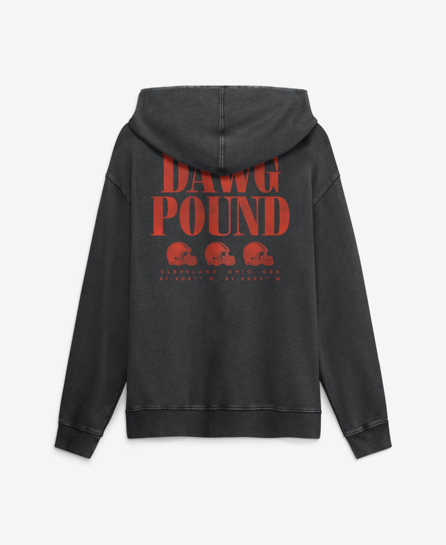 Men's Black Cleveland Browns Relaxed Intense Rivalry French Terry Hoodie
