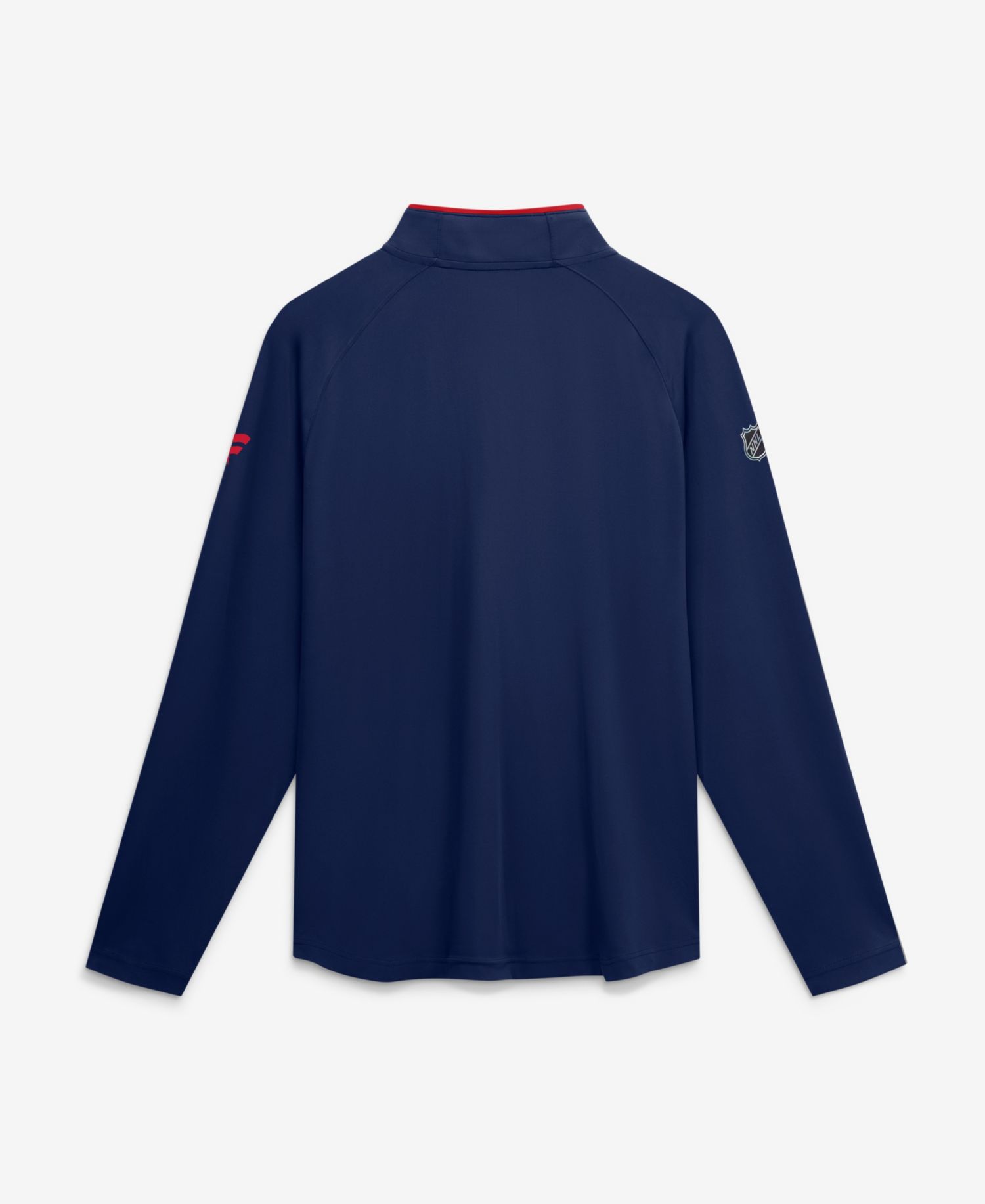 Men's Navy New York Rangers Authentic Pro Rink Raglan Lightweight Quarter-Zip Pullover