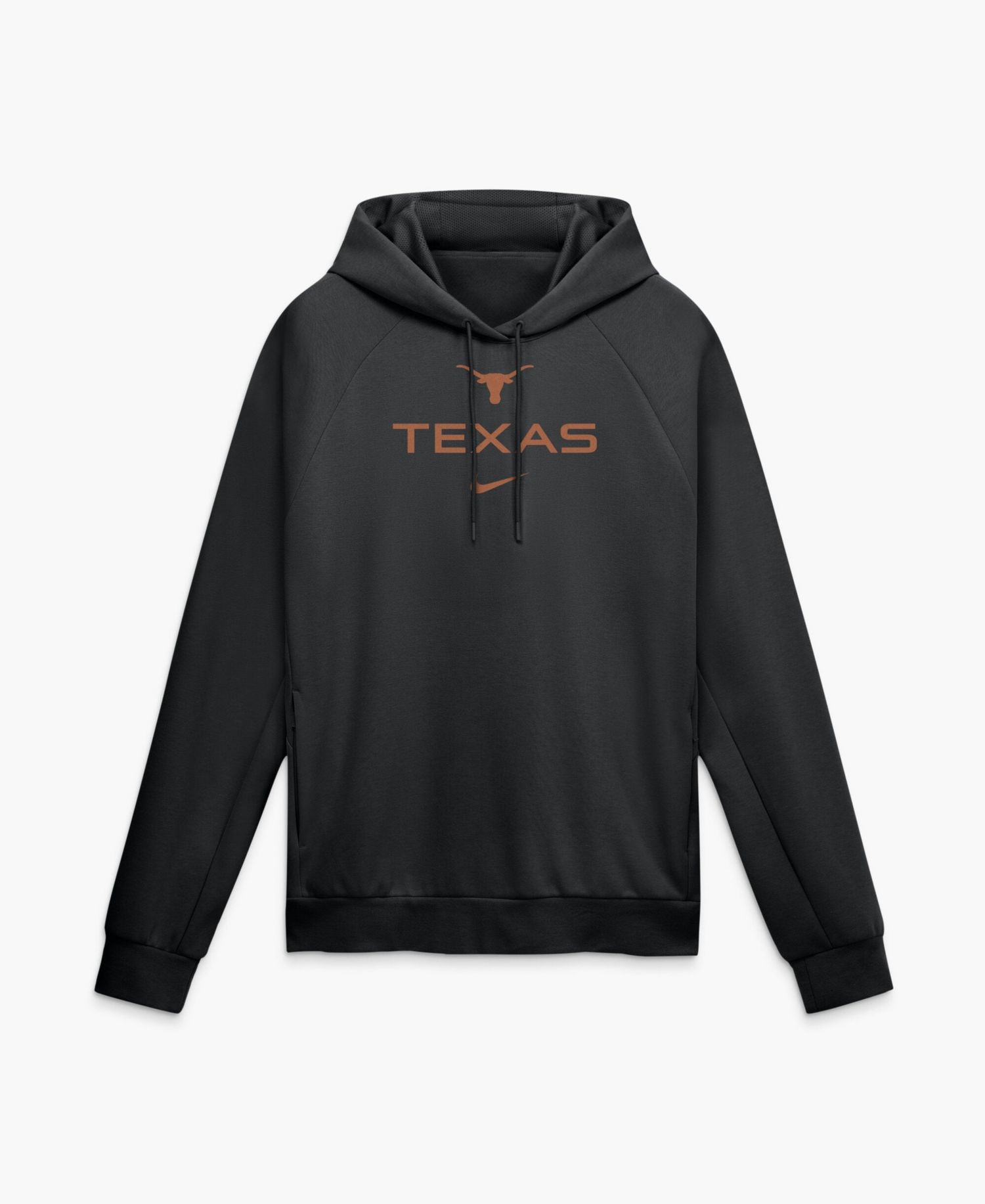 Men's Black Texas Longhorns Premium Performance Raglan Dri-FIT Hoodie