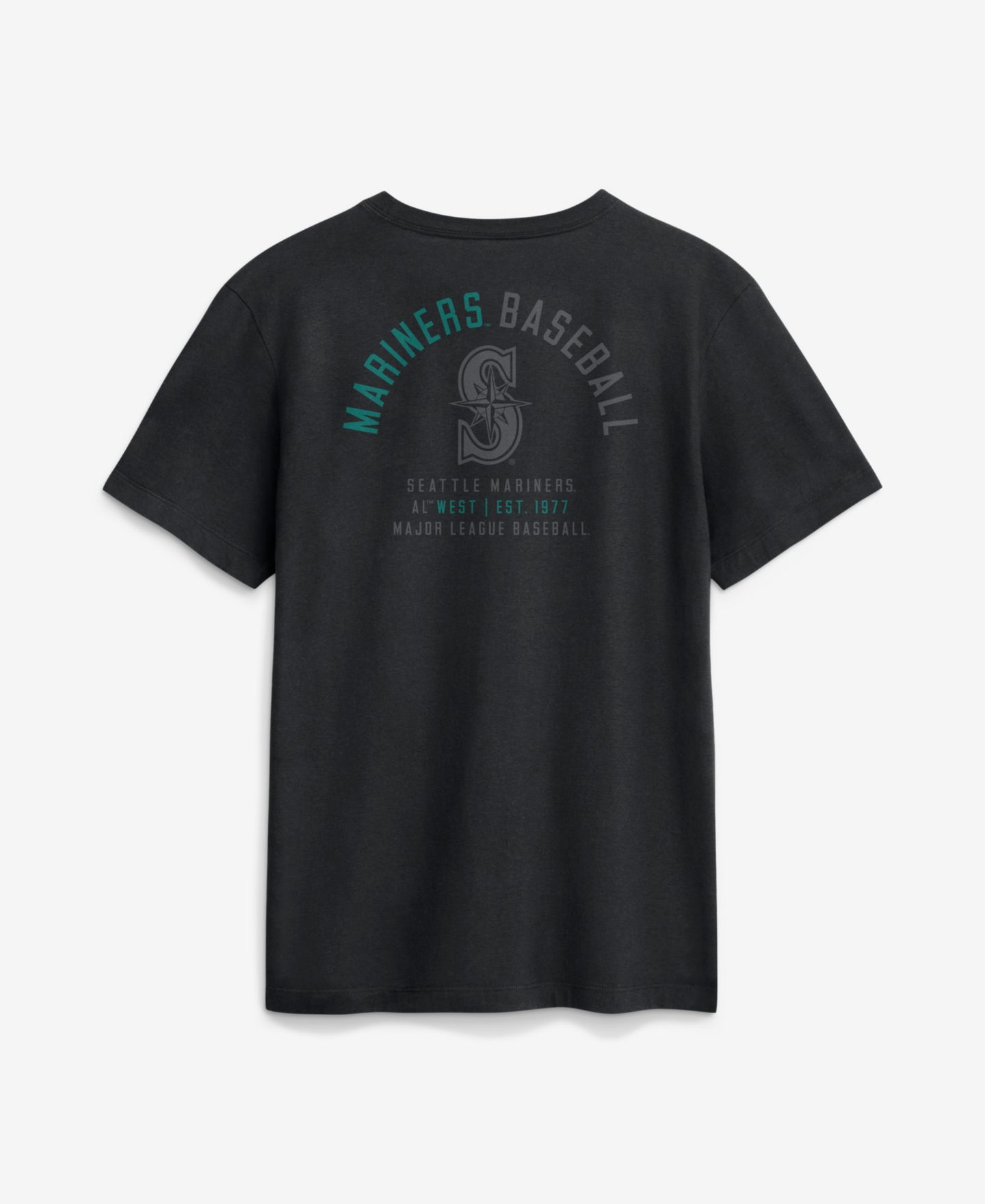 Мужская футболка Nike Black Seattle Mariners Split Logo — фото 2