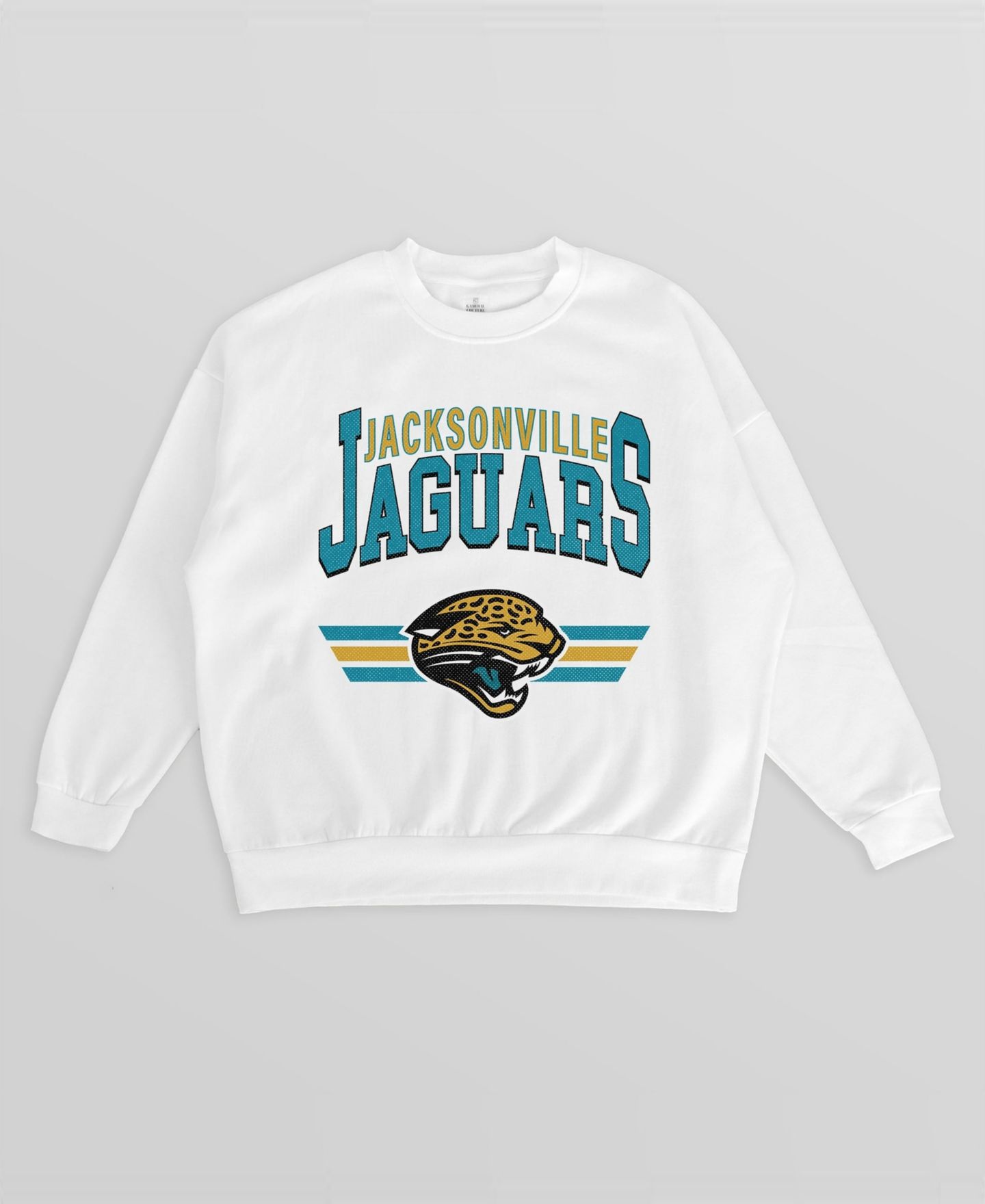Женская толстовка Gameday Couture White Jacksonville Jaguars Swift Strike Premium Oversized Fleece Pullover — фото 2