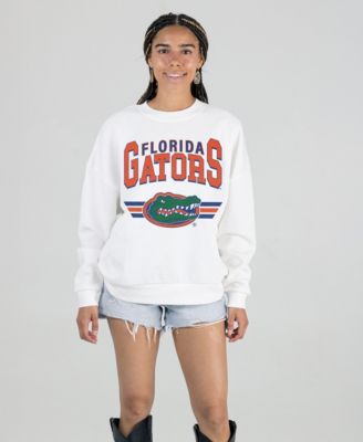 Women's White Florida Gators Oversized Premium Fleece Sweatshirt