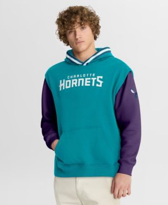 Men's Teal/Purple Charlotte Hornets Half Court Shot Clock Fastbreak Hoodie