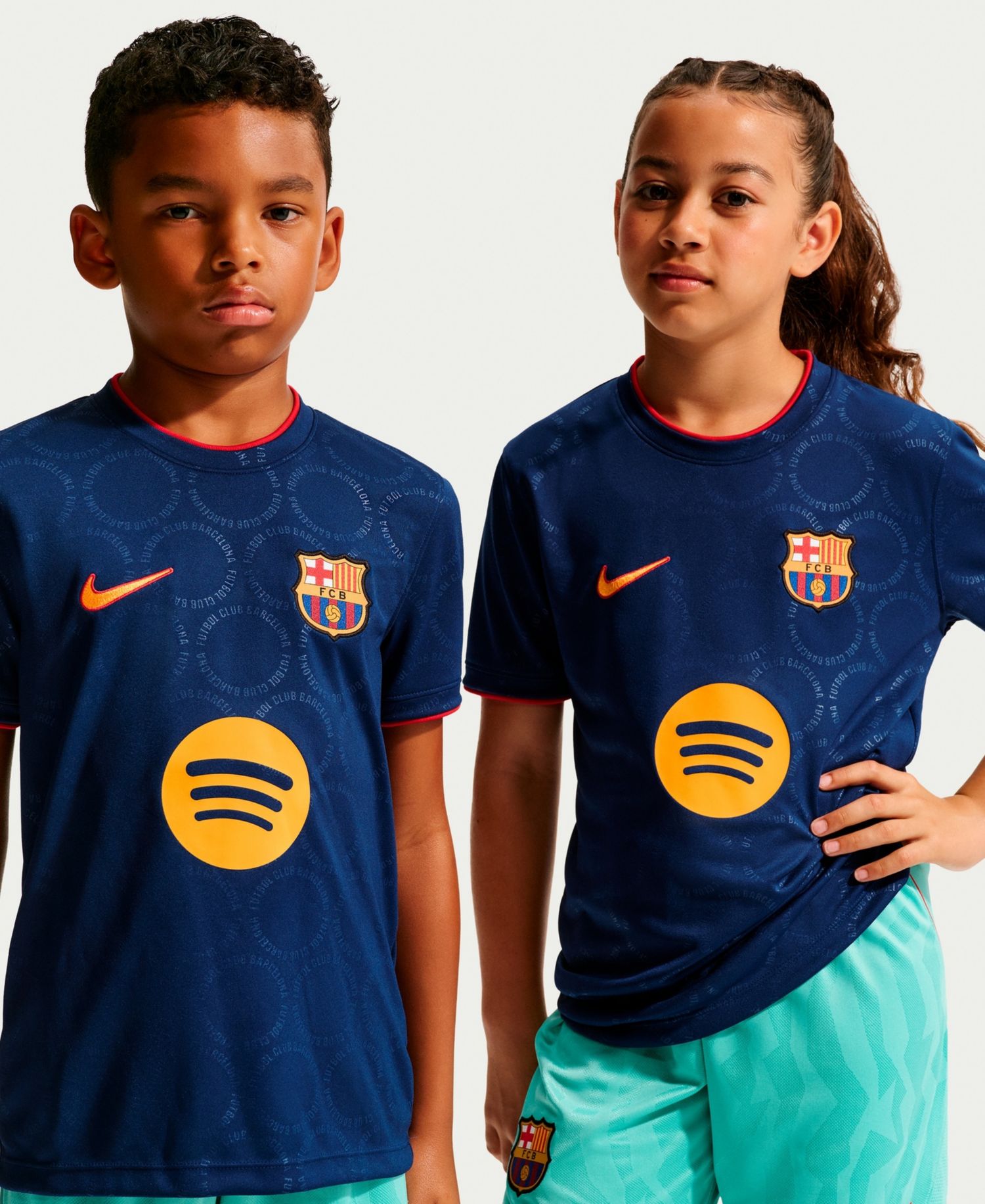 Big Boys and Girls Royal Barcelona 2026/27 Dri-FIT Pre-Match Top