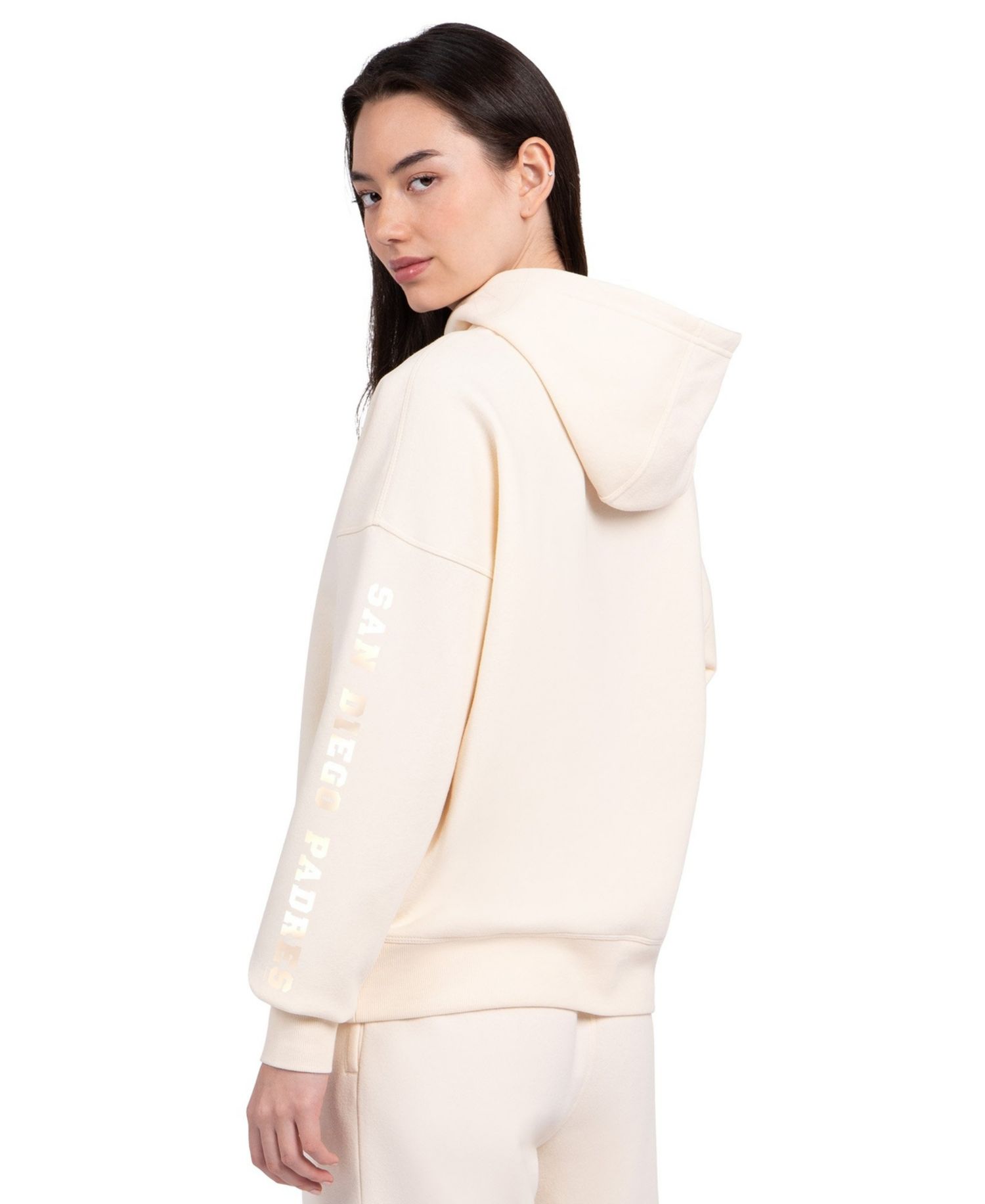 Women's Cream San Diego Padres Pastel Relaxed Hoodie