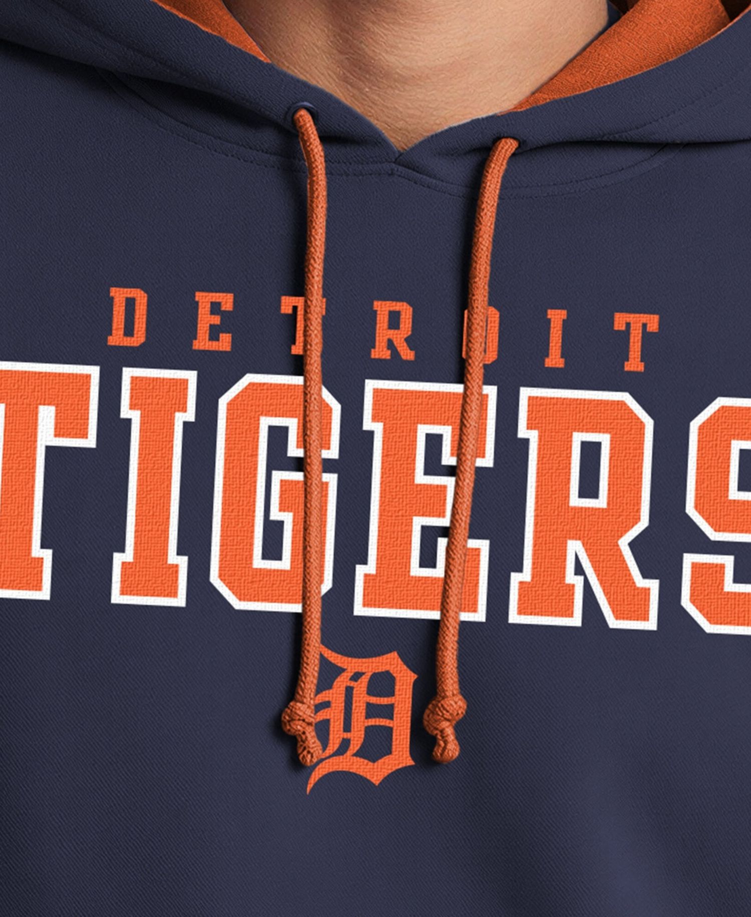 Men's Navy Detroit Tigers Fleece Hoodie
