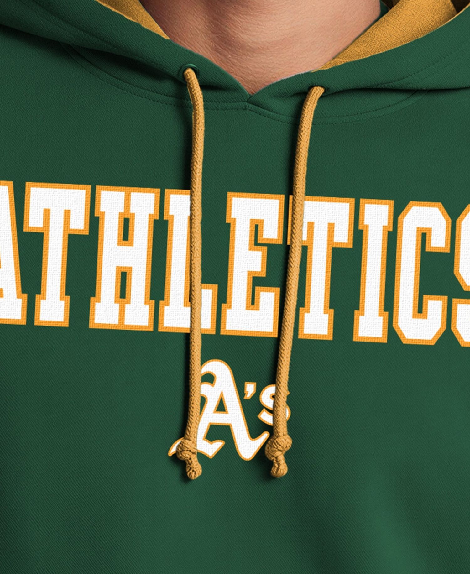 Men's Green Athletics Fleece Hoodie
