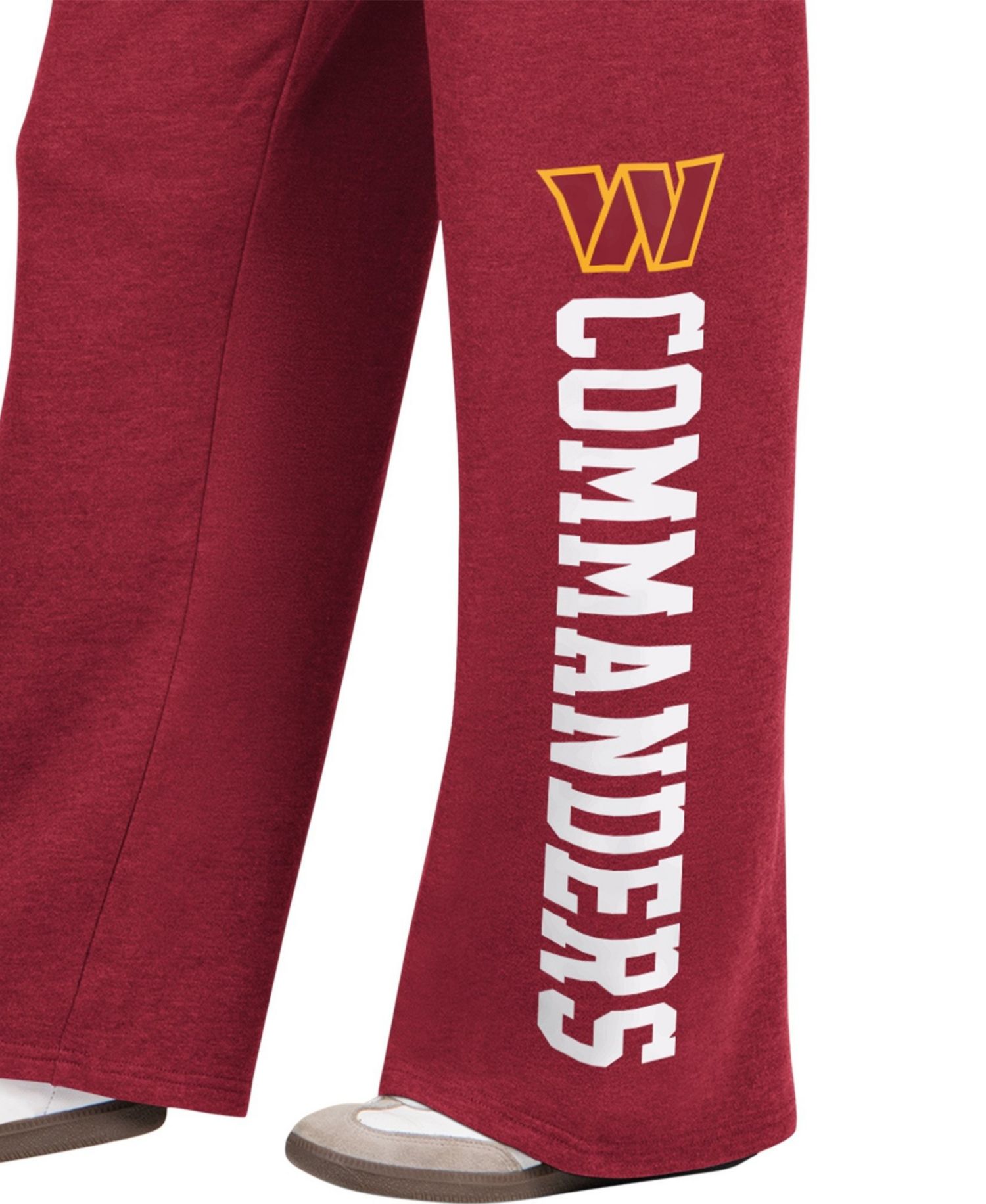 Women's Burgundy Washington Commanders Field Wide Leg Sweatpants